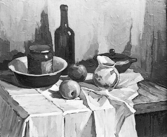 Reproduction of picture "Still life" by Anatoly Boganov