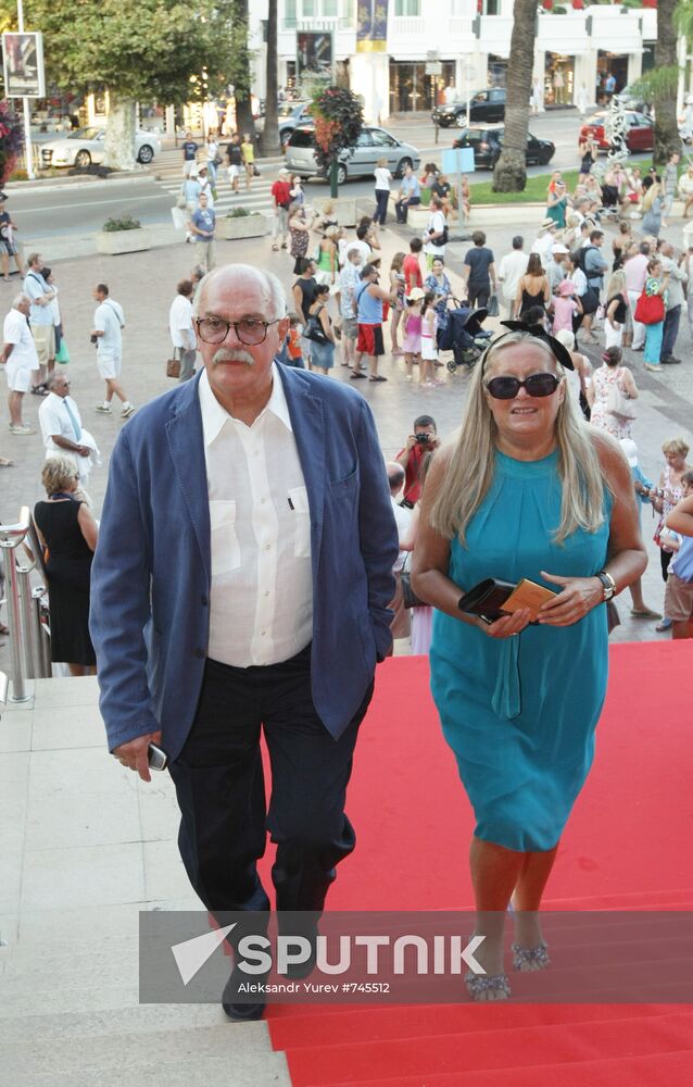 Nikita Mikhalkov and his wife, Tatyana