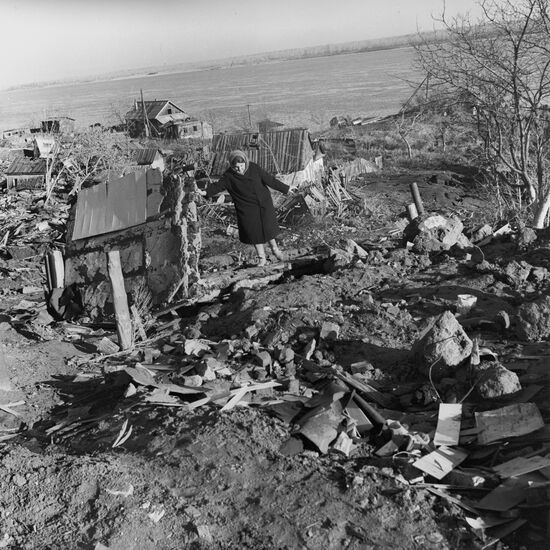 Landslide area near Volgograd