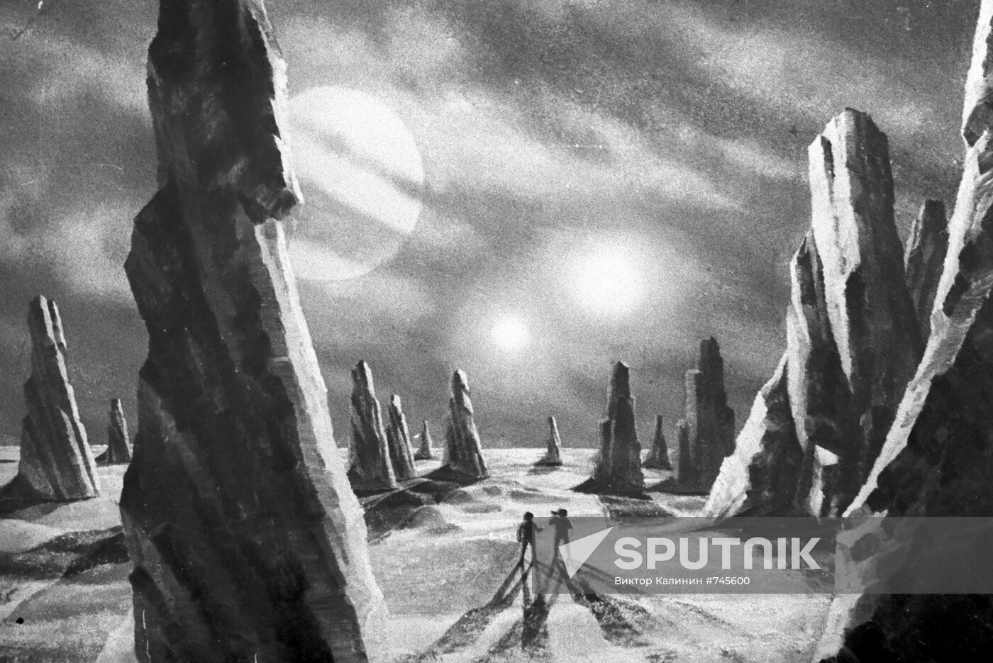 Reproduction of "At the Planet of Two Suns" by Andrei Sokolov