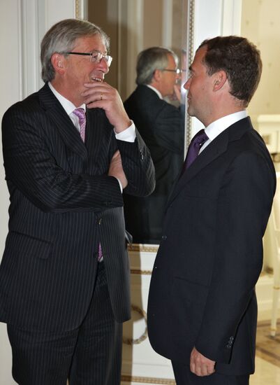 Dmitry Medvedev and Jean-Claude Juncker