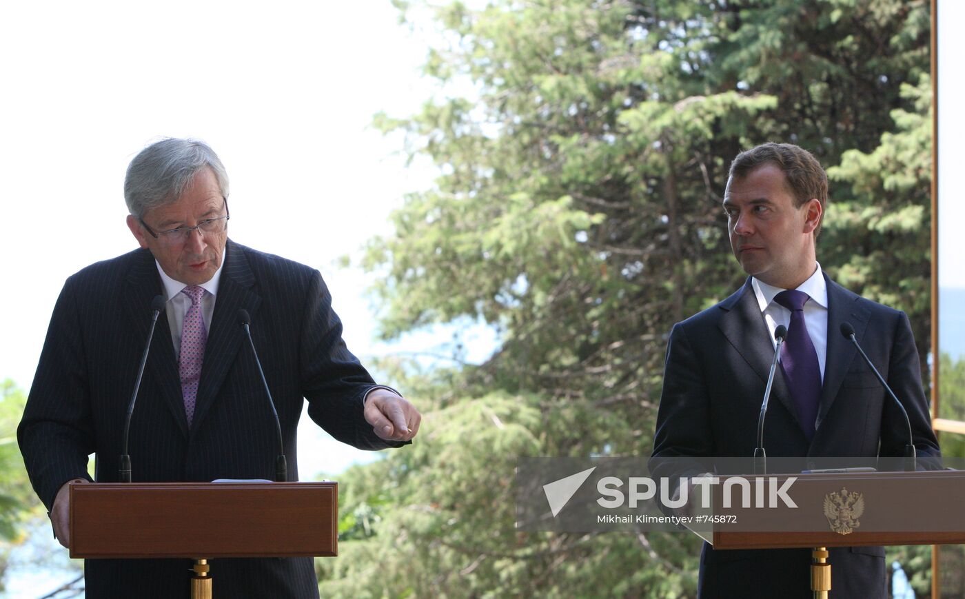 Dmitry Medvedev, Jean-Claude Juncker