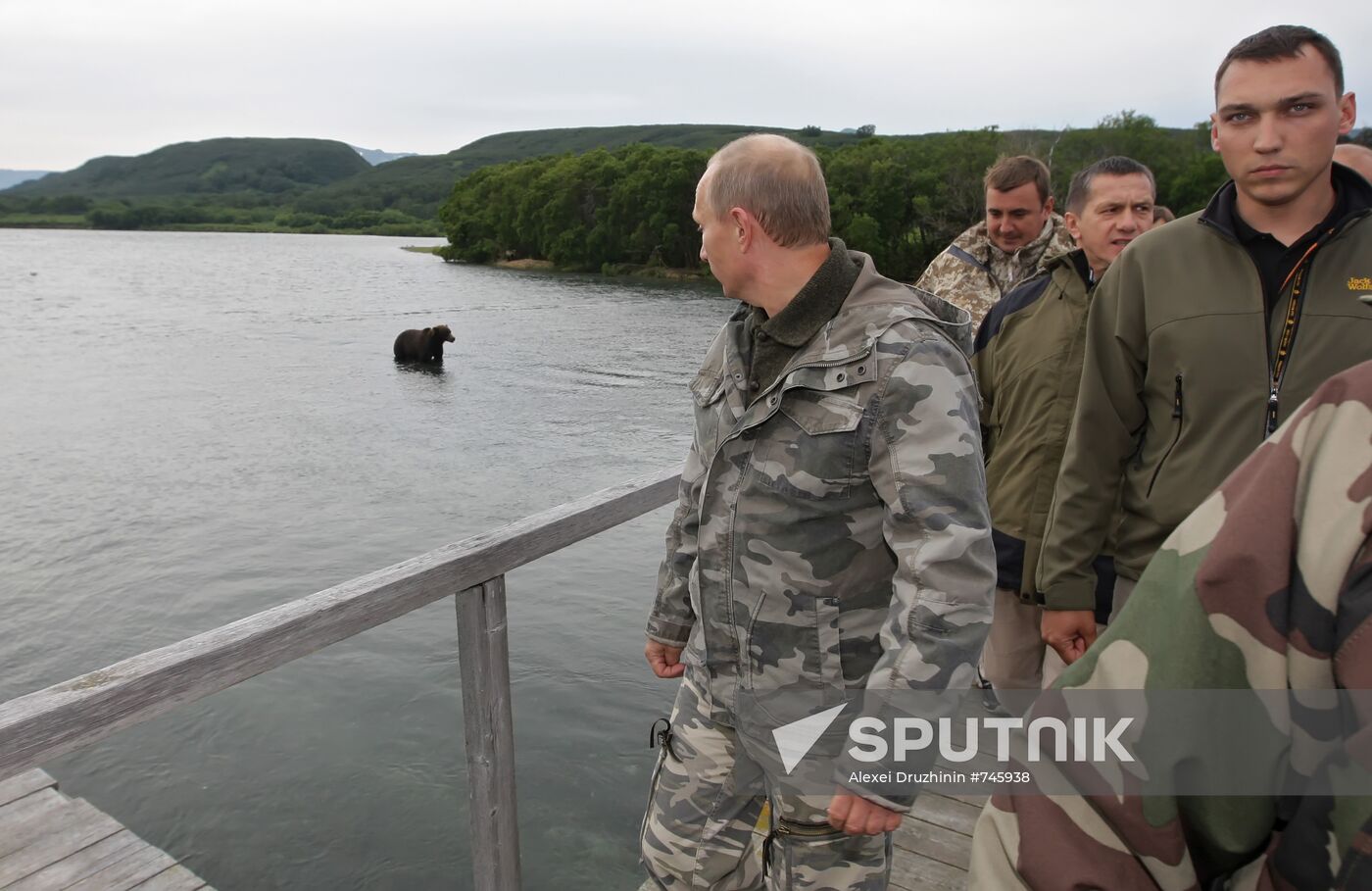 Vladimir Putin visiting South Kamchatka Sanctuary