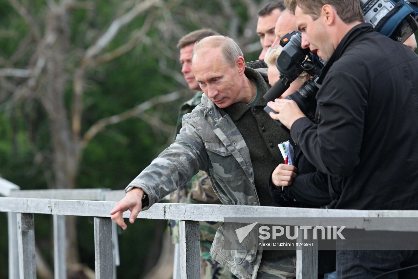 Vladimir Putin visiting South Kamchatka Sanctuary