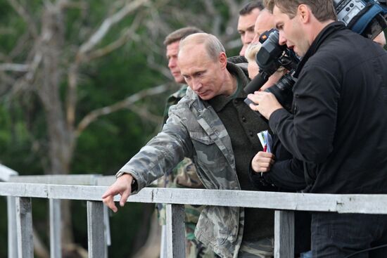 Vladimir Putin visiting South Kamchatka Sanctuary