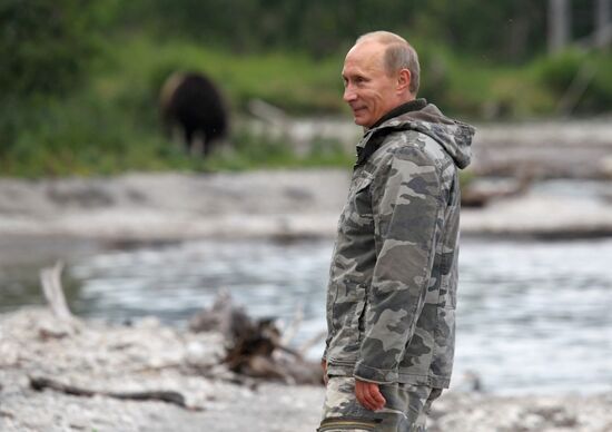 Vladimir Putin visiting South Kamchatka Sanctuary