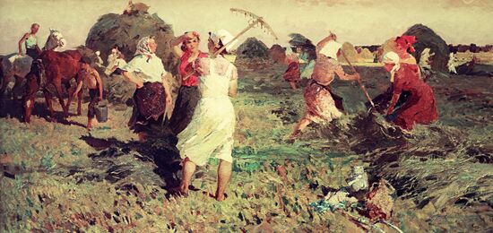 Picture "Hay-making" by Nikolay Krapivin