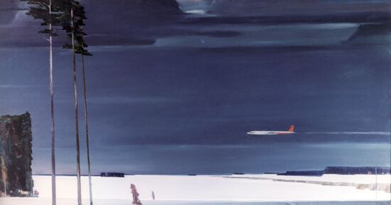 Painting by Georgi G. Nisski "Over the Snow"
