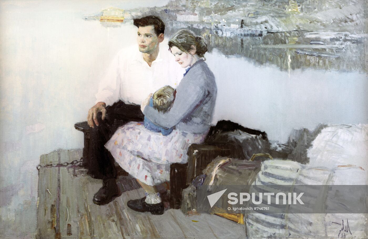Painting "The New Territory" by Anatol Levitin
