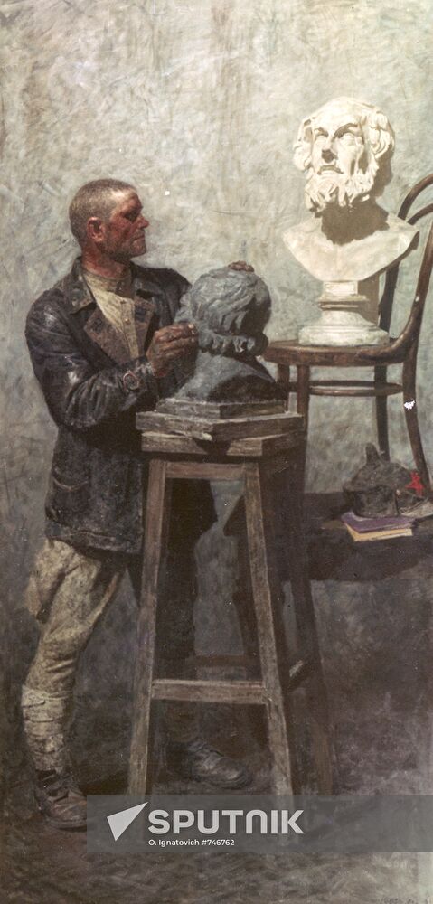 Painting "Homer" by Gely Korzhev