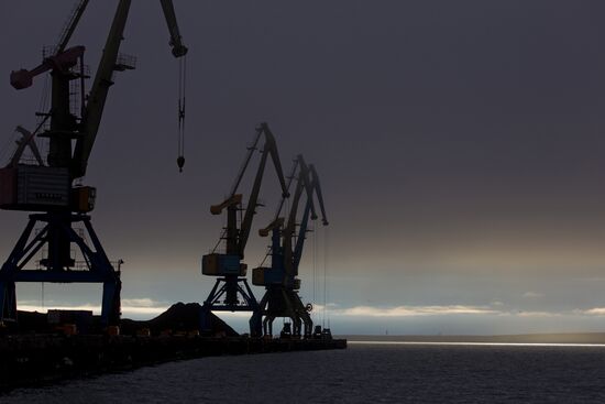 Northern Sea Route. Pevek harbor