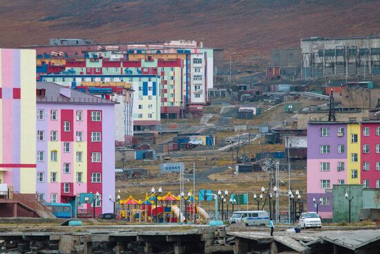 Pevek town