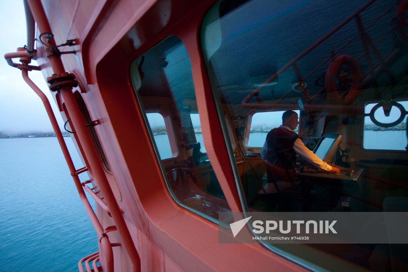 Deck cabin of NS 50 Let Pobedy (50 Years Since Victory)