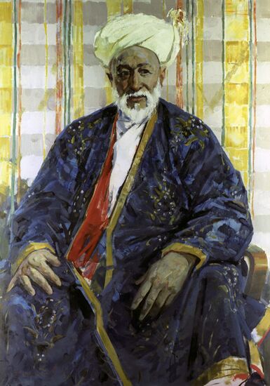 Reproduction of portrait of actor Abidzhyan Tashkenbayev