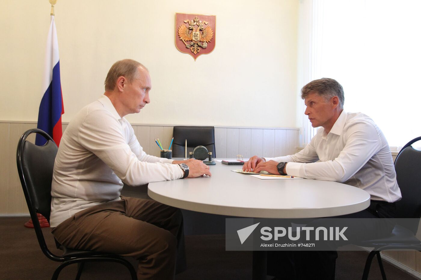 Vladimir Putin meeting Oleg Kozhemyako