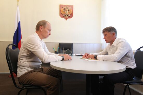 Vladimir Putin meeting Oleg Kozhemyako