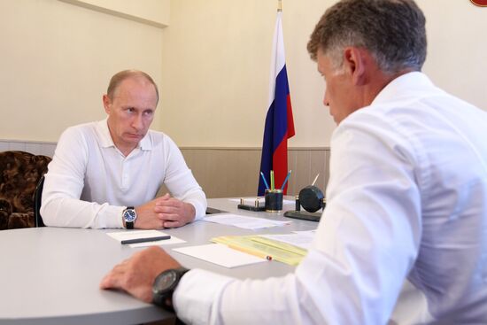 Vladimir Putin meeting Oleg Kozhemyako