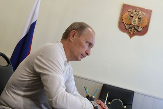 Vladimir Putin meeting Oleg Kozhemyako