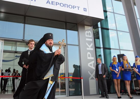 Opening of new international terminal at Kharkov airport