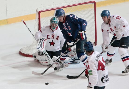 Ice hockey. Friendly match Ice hockey club SKA - "SKA-1946"