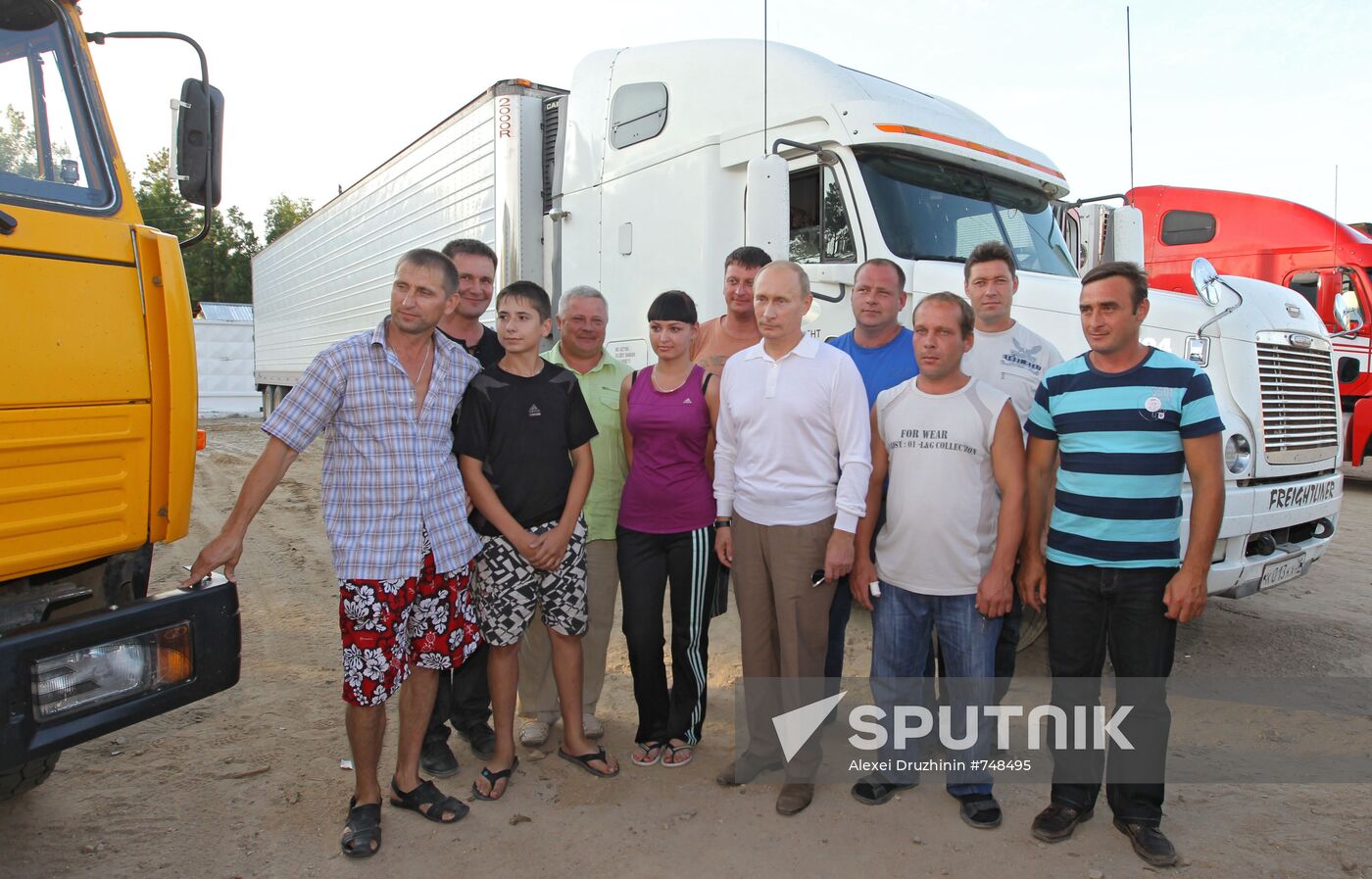 Vladimir Putin associates with long distance truckers