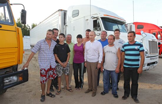 Vladimir Putin associates with long distance truckers