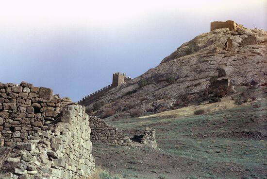 Watch Tower of Genoese fortress in Sudak