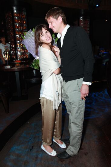 Oksana Robski with escort