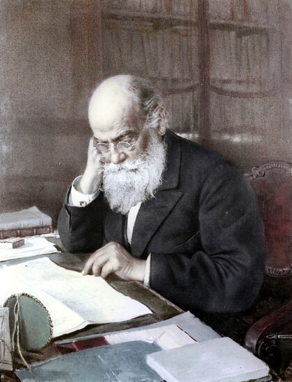 "Portrait of Nikolay Zhukovsky" by Ivan Kosmin