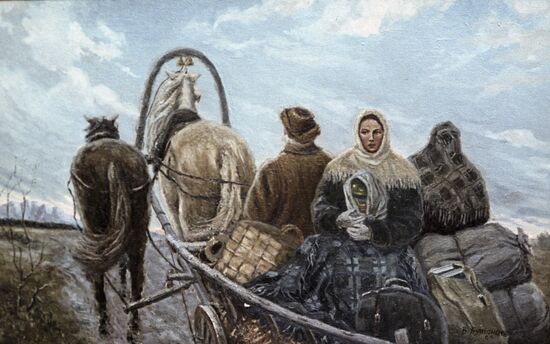 Picture "Nadezhda Krupskaya's Arrival in Shushenskoye"