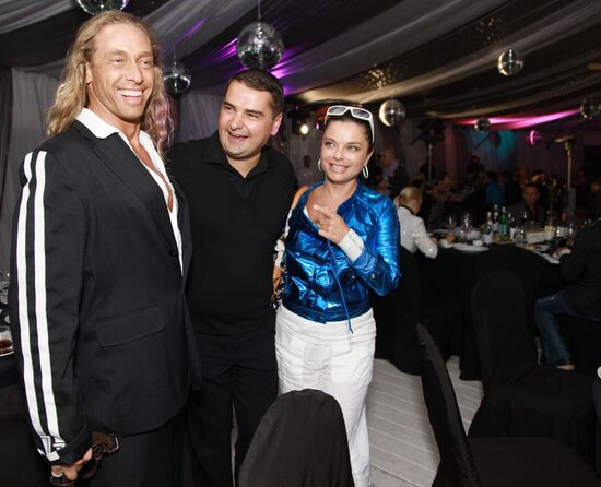 Artyom Sorokin, Sergei Glushko and Natasha Korolyova
