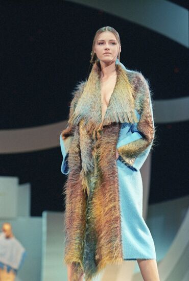 Demonstration of clothes collection during Haute Couture week