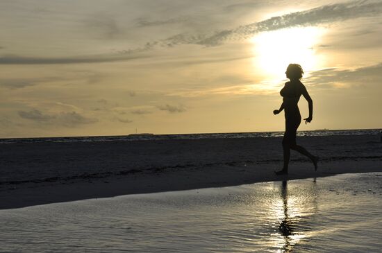 Girl on a beach