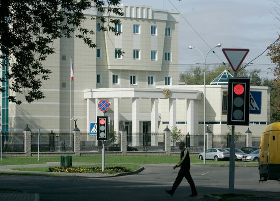 Russian Embassy attacked with Molotov cocktails, Minsk
