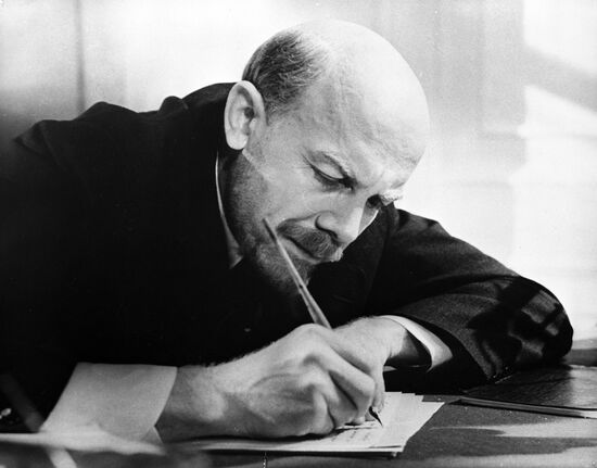 Film frame from "The First Visitor"