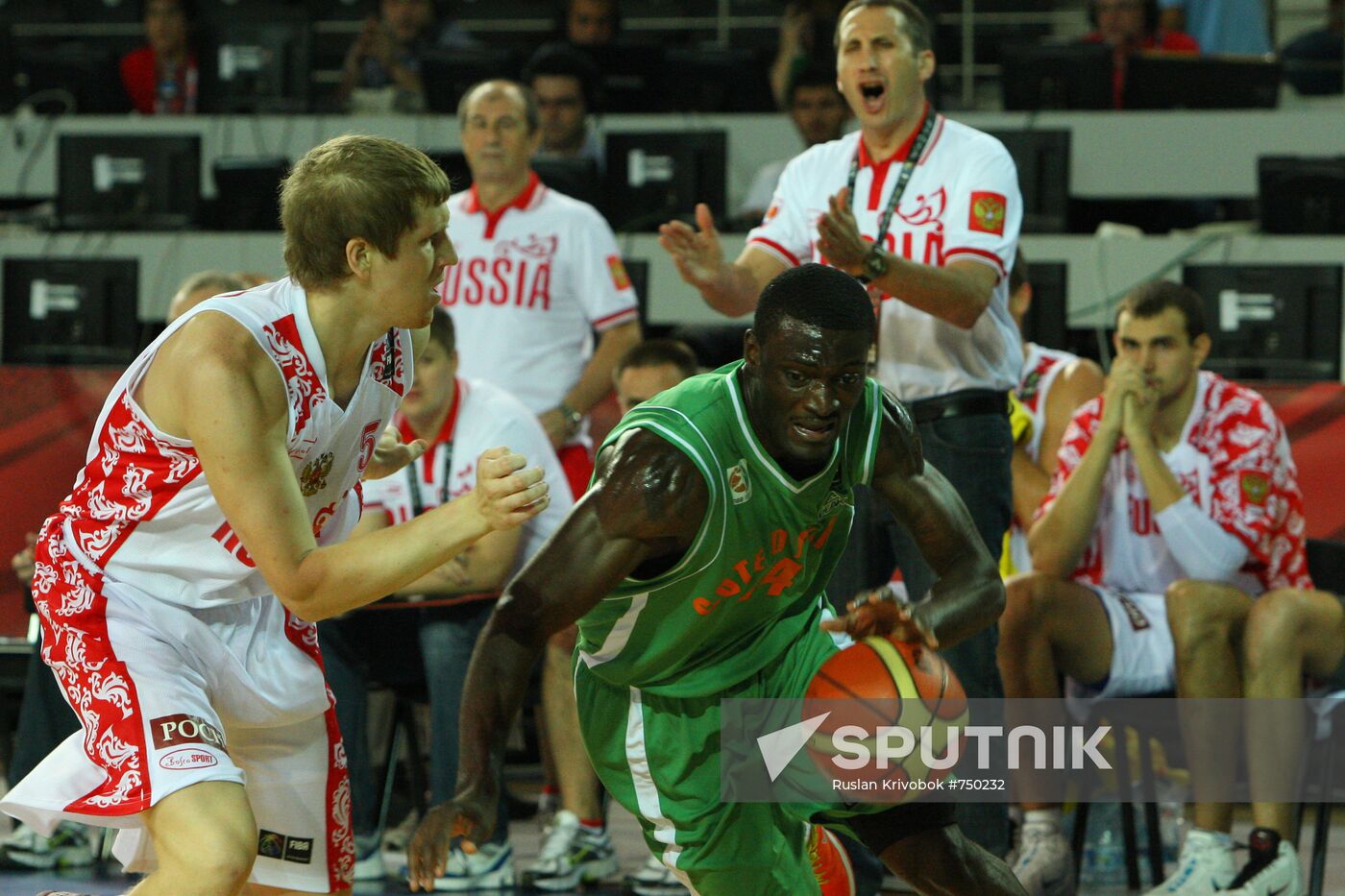 2010 FIBA World Championship. Men. Russia vs. Cote d'Ivoire