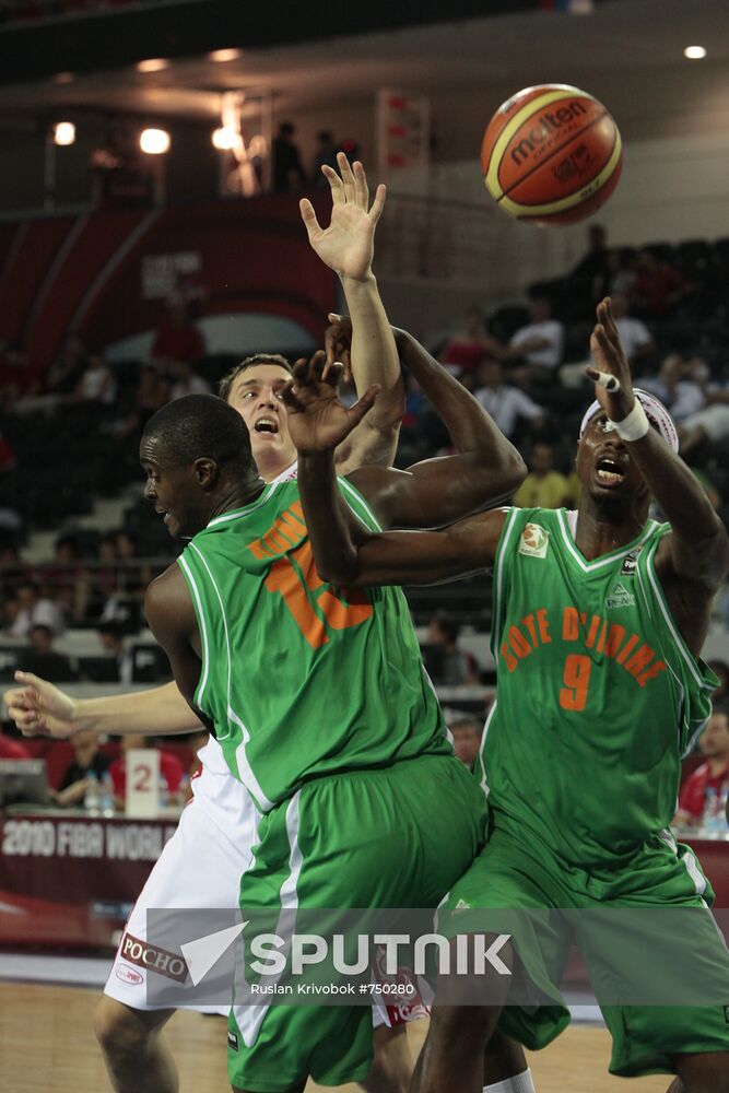 2010 FIBA World Championship. Men. Russia vs. Cote d'Ivoire