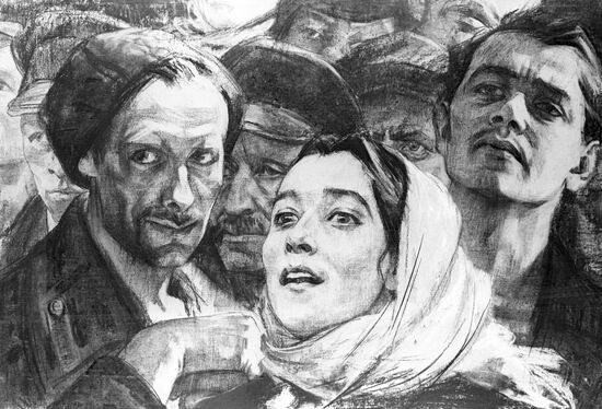 "Lenin's Word" picture. Reproduction