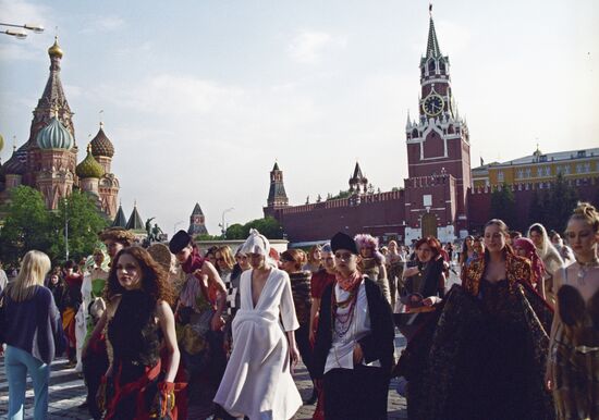 Participants of Young fashion designers contest New Russia - XXI