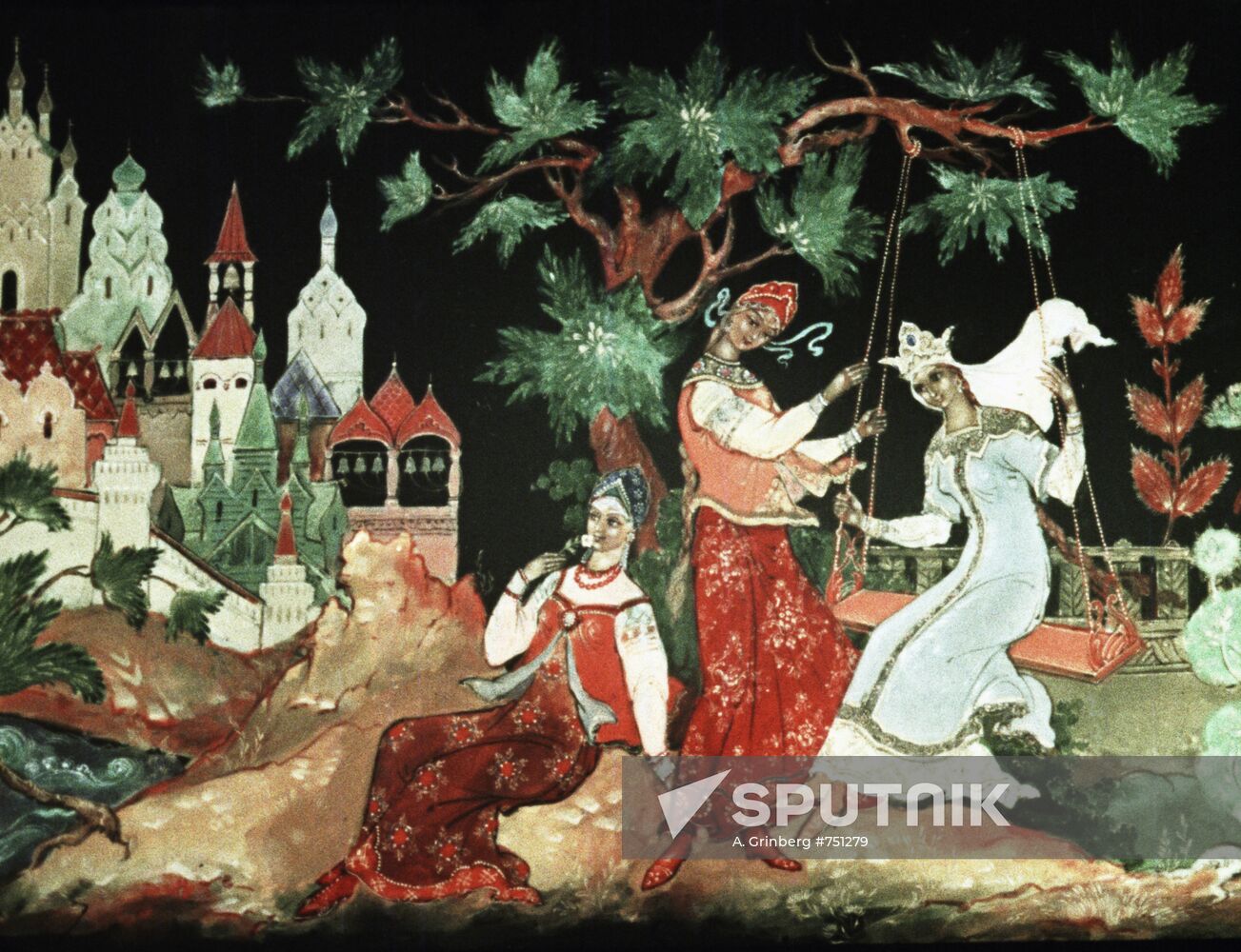 Frame from animation film "Dobrynya Nikitich"