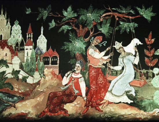 Frame from animation film "Dobrynya Nikitich"