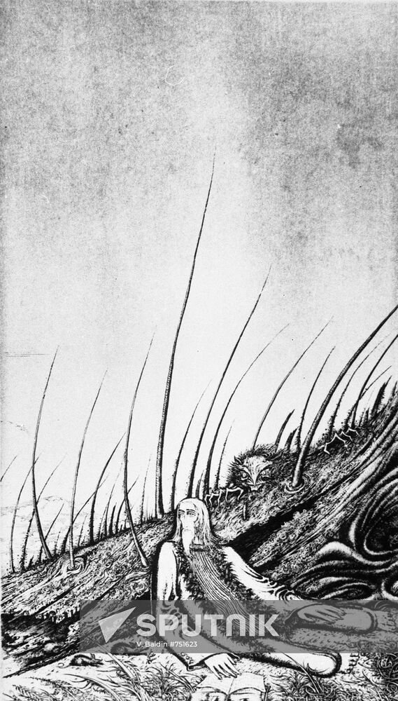 "The Grass of Oblivion" etching