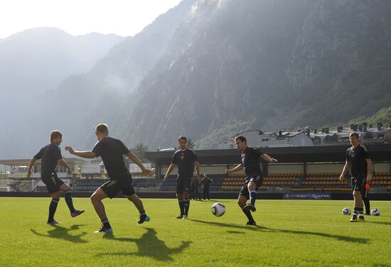 Football. Open training session of Russian Football Team