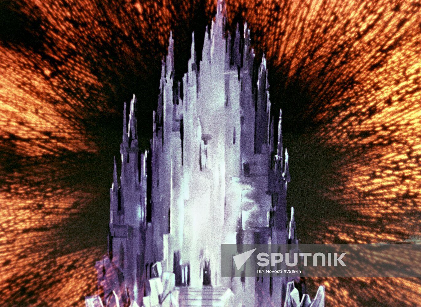 Frame from animation film "Snow Queen"
