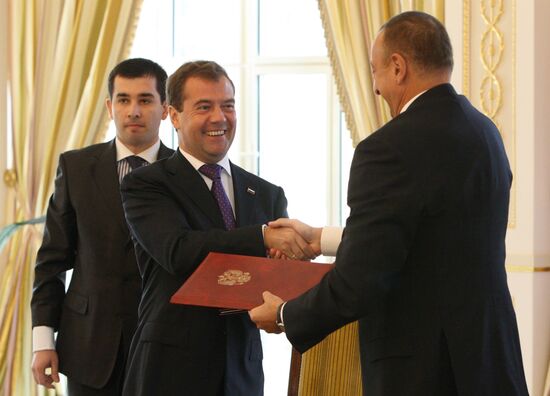 Dmitry Medvedev's official visit to Azerbaijan. Day Two