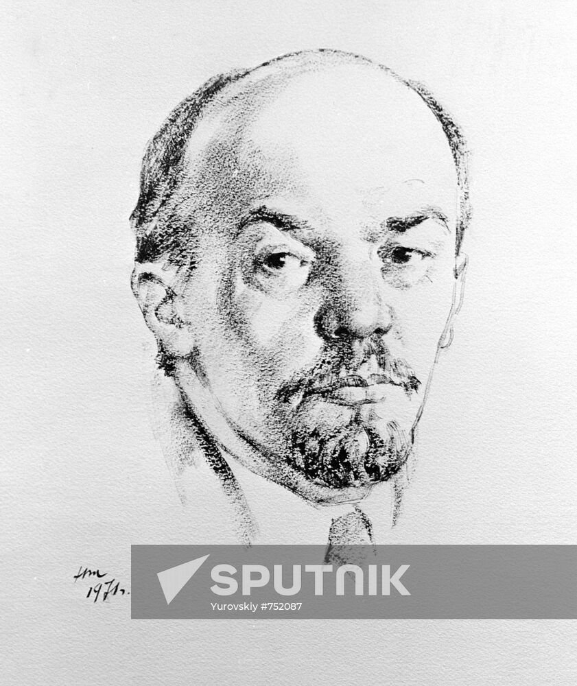 "Vladimir Lenin" picture, by Nikolai Zhukov