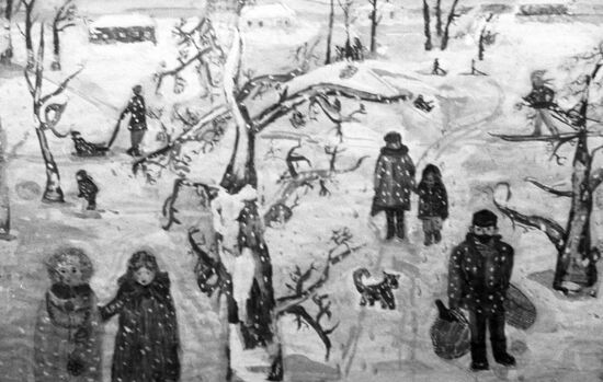 Drawing "In winter" by Lyudmila Bocharnikova