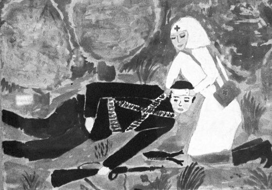 Drawing "Nurse" by Ella Karankevich