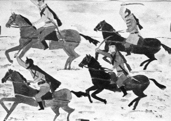 Drawing by Vladimir Treshchuk "Our Army Is the Strongest"