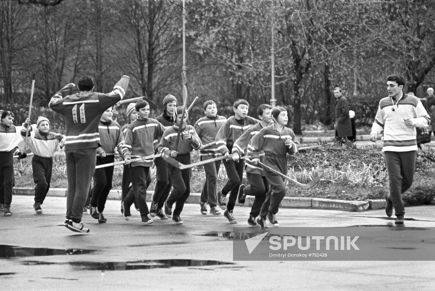 Trainees of CSKA ice hockey club